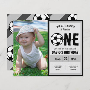 Budget Little Striker Soccer Photo 1st Birthday
