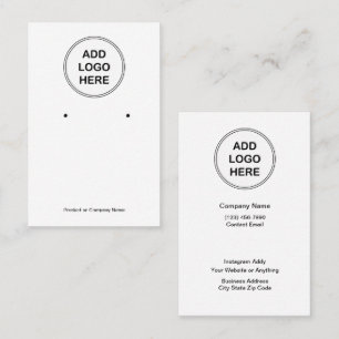 Budget Logo Design Jewelry Display Cards 