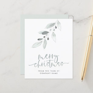 Budget Logo Minimal Merry Christmas Small Card