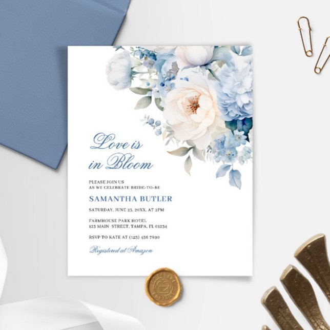 Budget Love is in Bloom Bridal Shower Invitation (Creator Uploaded)