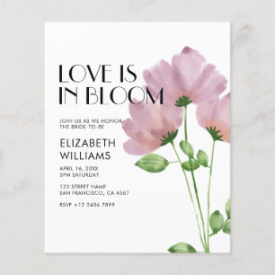 BUDGET Love is in Bloom Modern Bridal Shower