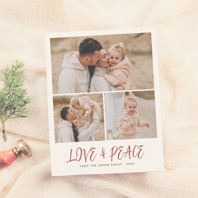 Budget Love & Peace 3 Photo Christmas Holiday (Creator Uploaded)