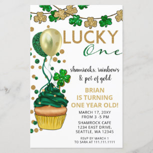 Budget Lucky One St Patrick Birthday Invitation