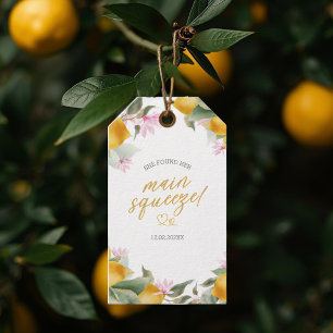 Budget Main Squeeze Lemon Wreath Bridal Shower Gift Tags