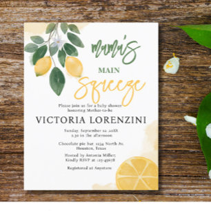Budget Mama's Main Squeeze Baby Shower Invitation