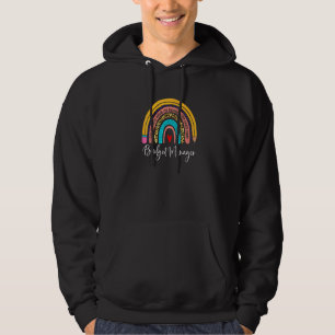 Budget Manager Leopard Rainbow Accounting Back To Hoodie