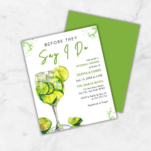Budget Margarita Wedding Couple's Shower Invite   