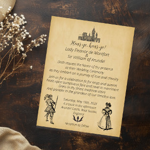 BUDGET Mediaeval Renaissance Faux Parchment Weddin