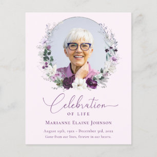 Budget Memorial Pink Floral Celebration of Life 