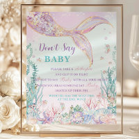 Budget Mermaid Baby Shower Don't Say Baby Fun Game