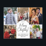 Budget Merry Christmas Arch 5 Family Photo Holiday<br><div class="desc">Classic Minimal Modern Merry Christmas Arch 5 Family Photo Holiday Card</div>