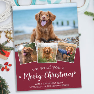 Budget Merry Christmas Custom Pet Photo Holiday 