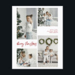 BUDGET Merry Christmas Family Photo Card<br><div class="desc">Create a lasting impression this season with a unique holiday card. This simple, template features a clean, modern design. Customize it with your information and make it uniquely yours! Budget Paper is thin! ***Upgrade for a thicker paper. Envelopes are not included with this design. Must purchase separately.*** For card stock,...</div>