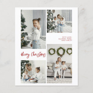 BUDGET Merry Christmas Family Photo Card