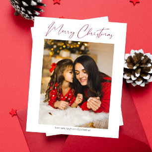 Budget Merry Christmas Modern Minimalist Photo