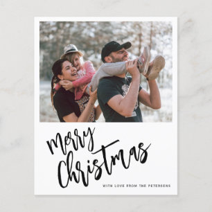 Budget Merry Christmas photo simple Holiday Card