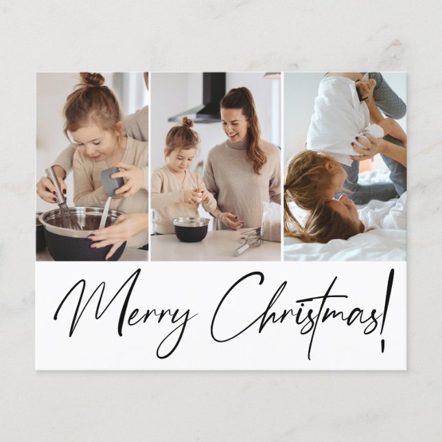 Budget Merry Christmas Script multiple photos (Front)