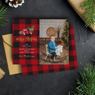 Budget Merry Christmas Truck & Buffalo C Photo