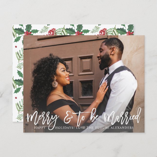 Budget Merry & To Be Married Engagement Photo (Front/Back)