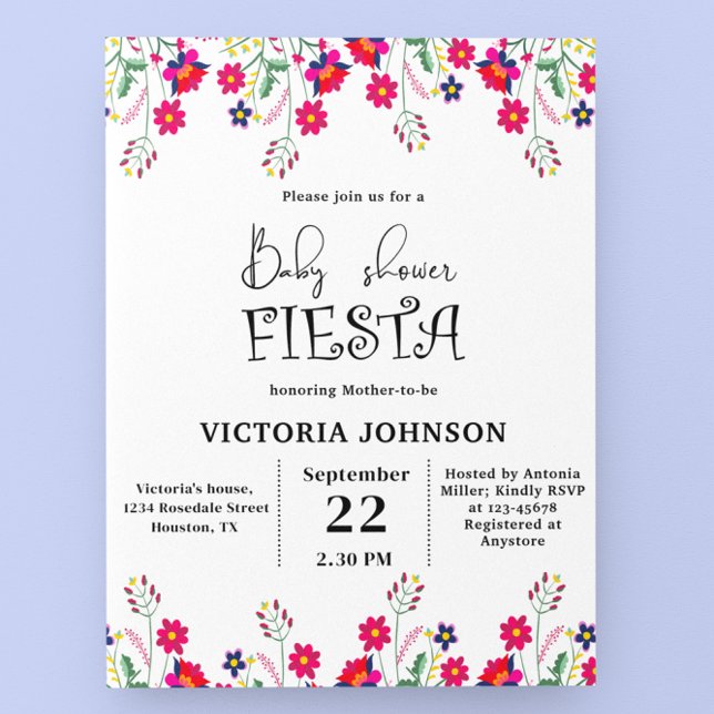 Budget Mexican Fiesta Baby Shower Party Invitation (Creator Uploaded)