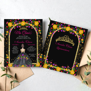 BUDGET Mexican Fiesta Floral Princess Quinceanera