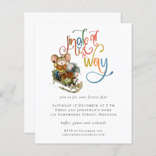 Budget Mice Jingle All the Way Christmas Invite