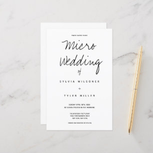 Budget Micro Wedding Typography