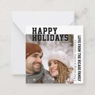 Budget MINI Personalised Photo and Text Christmas Card