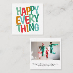 Budget MINI Personalised Photo Christmas Card