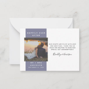 Budget Mini Photo Wedding Thank You Card
