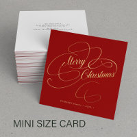 Budget MINI SIZE Merry Christmas gold script
