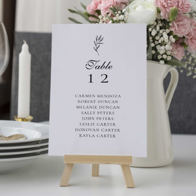 Budget Minimal Elegant Seating Chart Wedding (Creator Uploaded)