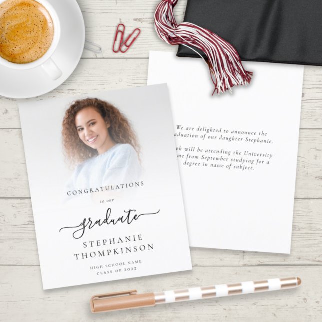 Budget Minimalist 2024 Grad Photo Announcement (Creator Uploaded)