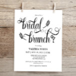 Budget Minimalist Elegant Bridal brunch Invitation<br><div class="desc">Minimalist Elegant Bridal brunch Invitation</div>