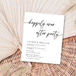 Budget Minimalist Happily Ever After Party Wedding<br><div class="desc">Budget Minimalist Happily Ever After Party Wedding</div>