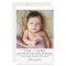 Budget Minimalist Photo Baby Thank You Card