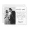 BUDGET Minimalist Photo Custom Wedding Thank You