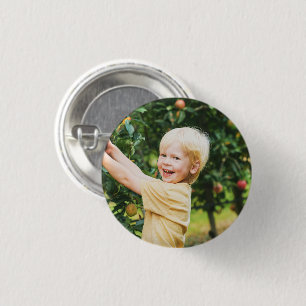Budget Minimalist Simple Photo Pin, No Text 3 Cm Round Badge