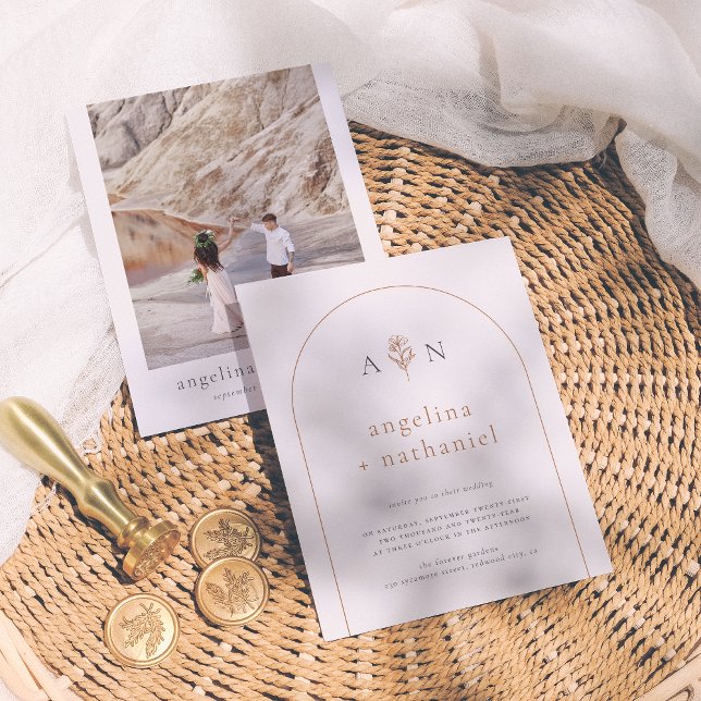 Budget Minimalist Terracotta Arch & Photo Wedding (Creator Uploaded)