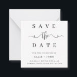 BUDGET Minimalist Wedding Save The Date Invitation<br><div class="desc">High quality and customisable!</div>
