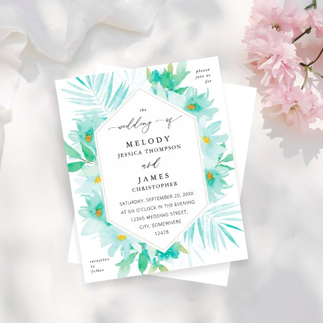 Budget Mint Green Floral Wedding (Creator Uploaded)