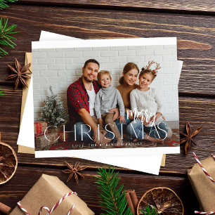 Budget MOD Ele Minimalist Merry Christmas Photo