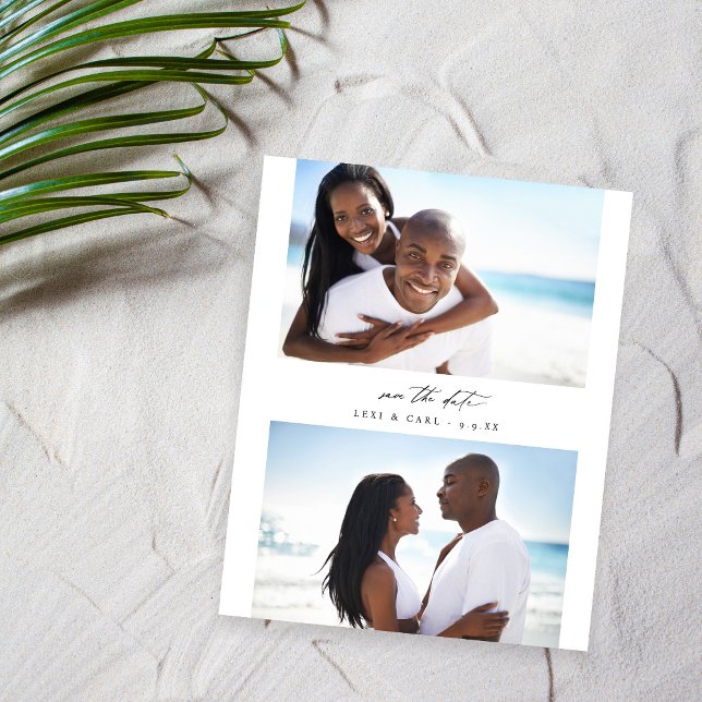 Budget MOD H Duo Photo Save the Date  Flyer (Creator Uploaded)