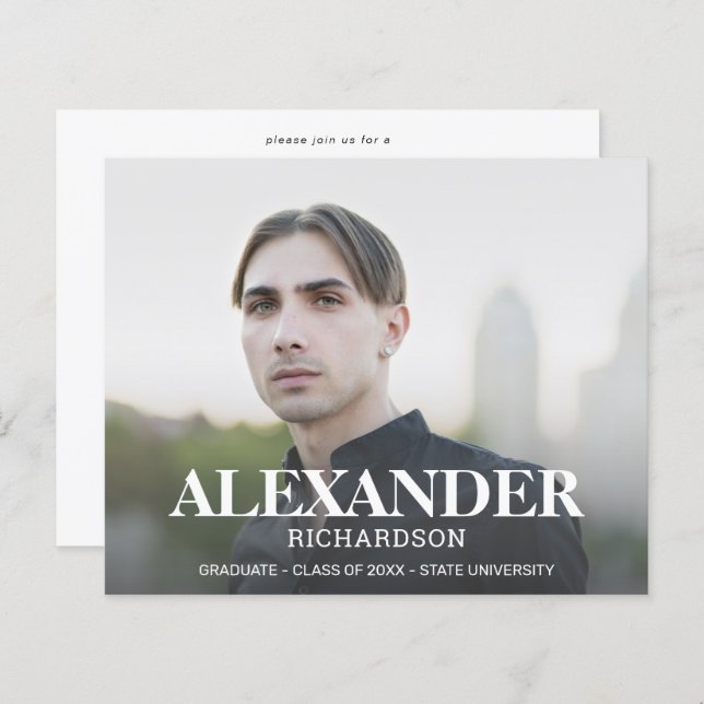 Budget Mod Name Photo Graduation Party (Front/Back)