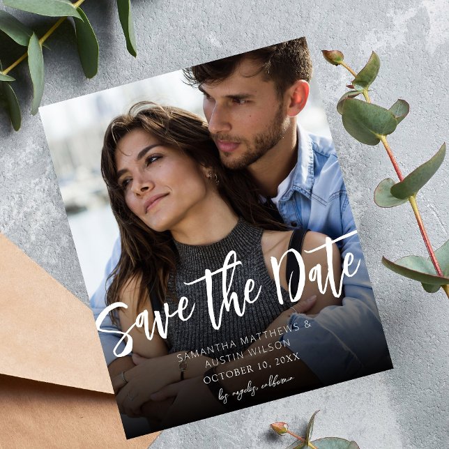 Budget MOD V Photo Bold Save the Date - Darker Flyer (Creator Uploaded)