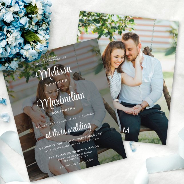 Budget modern black transparent photo wedding (Creator Uploaded)