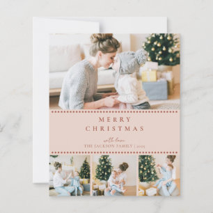 BUDGET Modern Blush Multi Photo Christmas