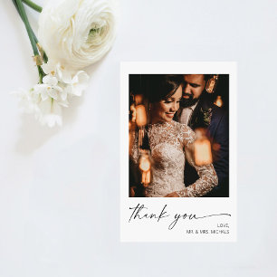 Budget Modern Calligraphy Instan Photo Wedding Flyer