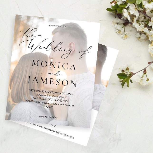 Budget Modern Calligraphy V2 Photo Wedding (Creator Uploaded)