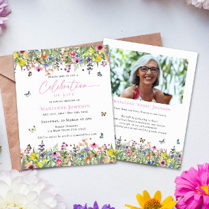 Budget Modern Celebration of life Floral Memorial